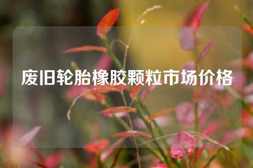 废旧轮胎橡胶颗粒市场价格