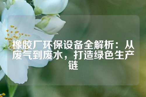 橡胶厂环保设备全解析：从废气到废水，打造绿色生产链