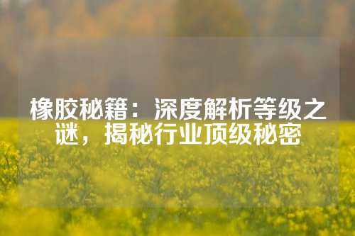 橡胶秘籍：深度解析等级之谜，揭秘行业顶级秘密