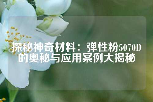 探秘神奇材料：弹性粉5070D的奥秘与应用案例大揭秘