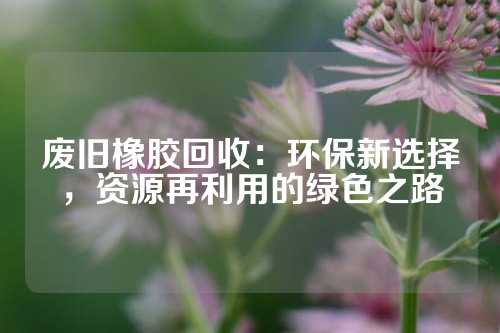 废旧橡胶回收：环保新选择，资源再利用的绿色之路