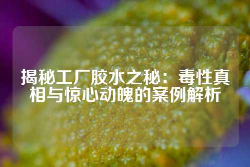 揭秘工厂胶水之秘：毒性真相与惊心动魄的案例解析