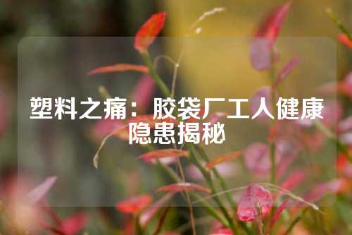 塑料之痛：胶袋厂工人健康隐患揭秘