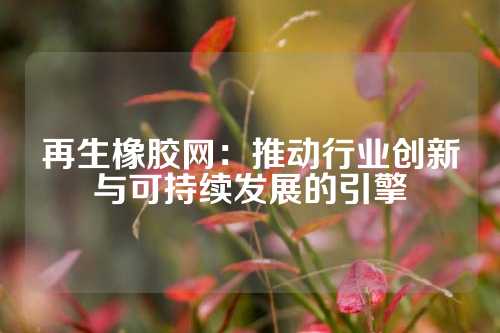 再生橡胶网：推动行业创新与可持续发展的引擎