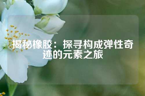 揭秘橡胶：探寻构成弹性奇迹的元素之旅