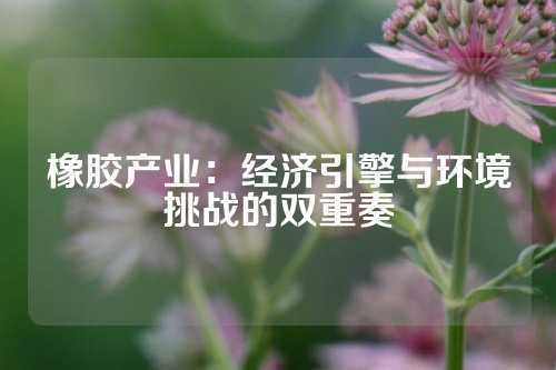 橡胶产业：经济引擎与环境挑战的双重奏