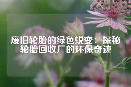 废旧轮胎的绿色蜕变：探秘轮胎回收厂的环保奇迹