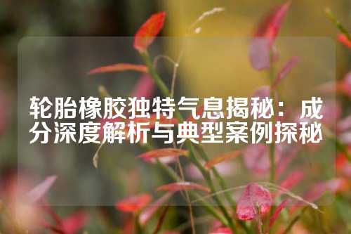 轮胎橡胶独特气息揭秘：成分深度解析与典型案例探秘