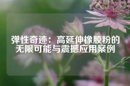 弹性奇迹：高延伸橡胶粉的无限可能与震撼应用案例