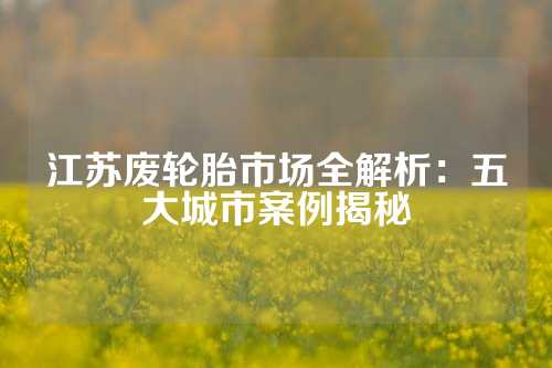 江苏废轮胎市场全解析：五大城市案例揭秘
