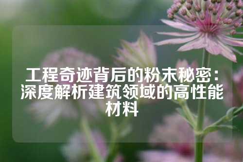 工程奇迹背后的粉末秘密：深度解析建筑领域的高性能材料
