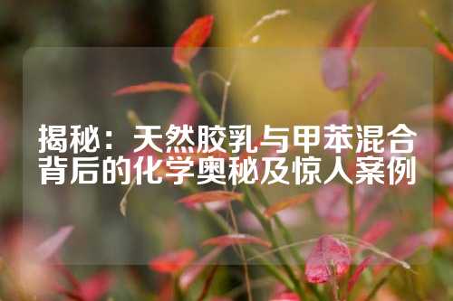揭秘：天然胶乳与甲苯混合背后的化学奥秘及惊人案例