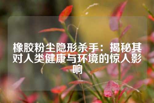 橡胶粉尘隐形杀手：揭秘其对人类健康与环境的惊人影响