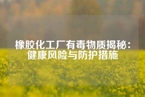 橡胶化工厂有毒物质揭秘：健康风险与防护措施
