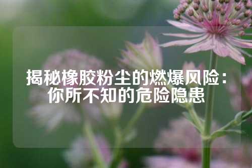 揭秘橡胶粉尘的燃爆风险：你所不知的危险隐患
