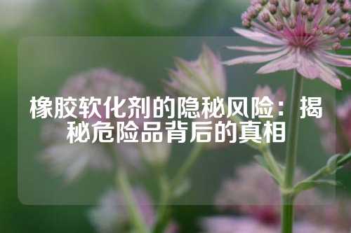 橡胶软化剂的隐秘风险：揭秘危险品背后的真相
