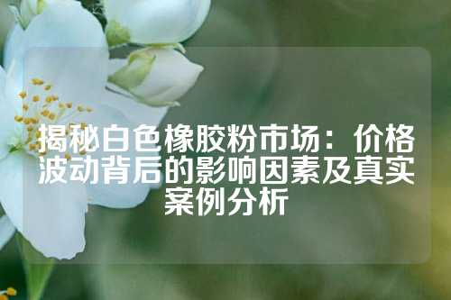 揭秘白色橡胶粉市场：价格波动背后的影响因素及真实案例分析