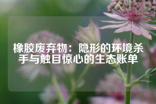 橡胶废弃物：隐形的环境杀手与触目惊心的生态账单
