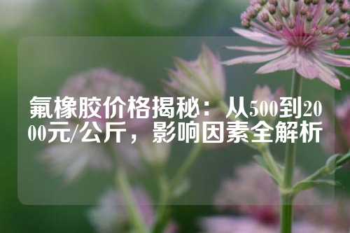 氟橡胶价格揭秘：从500到2000元/公斤，影响因素全解析