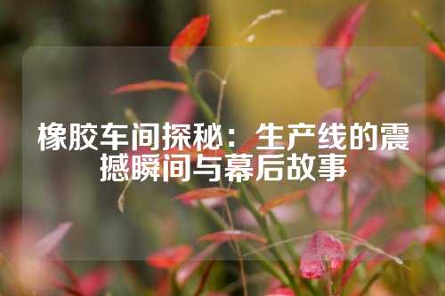 橡胶车间探秘：生产线的震撼瞬间与幕后故事
