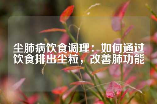 尘肺病饮食调理：如何通过饮食排出尘粒，改善肺功能