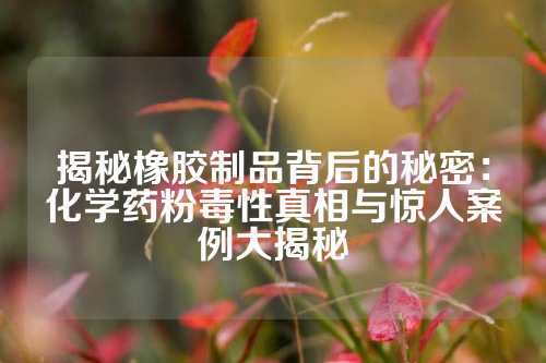 揭秘橡胶制品背后的秘密：化学药粉毒性真相与惊人案例大揭秘