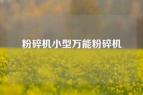 粉碎机小型万能粉碎机