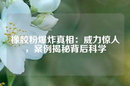 橡胶粉爆炸真相：威力惊人，案例揭秘背后科学