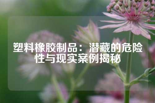 塑料橡胶制品：潜藏的危险性与现实案例揭秘