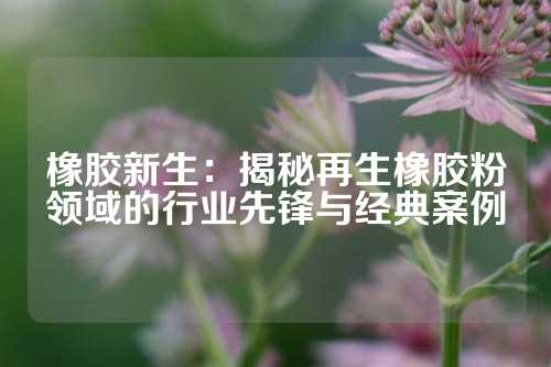 橡胶新生：揭秘再生橡胶粉领域的行业先锋与经典案例