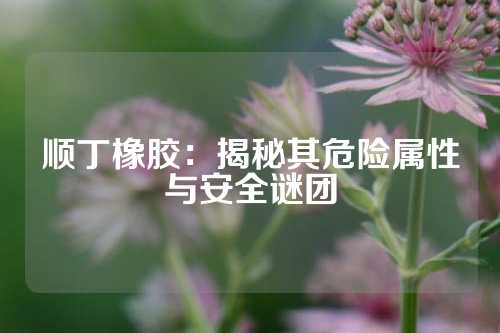 顺丁橡胶：揭秘其危险属性与安全谜团