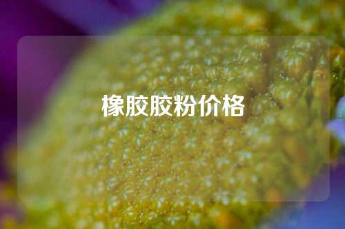橡胶胶粉价格