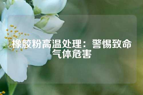 橡胶粉高温处理：警惕致命气体危害