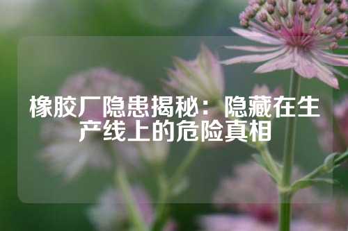 橡胶厂隐患揭秘：隐藏在生产线上的危险真相