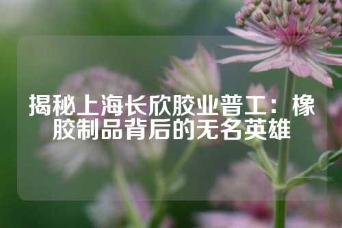 揭秘上海长欣胶业普工：橡胶制品背后的无名英雄