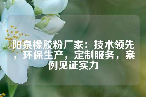 阳泉橡胶粉厂家：技术领先，环保生产，定制服务，案例见证实力