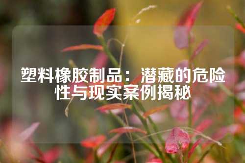 塑料橡胶制品：潜藏的危险性与现实案例揭秘