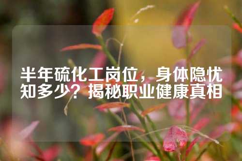 半年硫化工岗位，身体隐忧知多少？揭秘职业健康真相