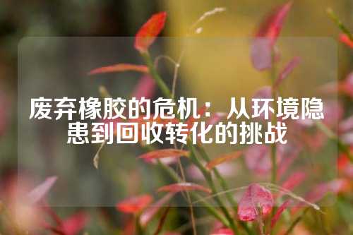废弃橡胶的危机：从环境隐患到回收转化的挑战