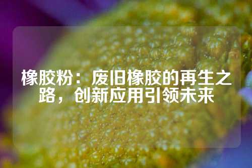 橡胶粉：废旧橡胶的再生之路，创新应用引领未来