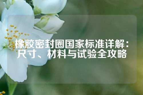 橡胶密封圈国家标准详解：尺寸、材料与试验全攻略