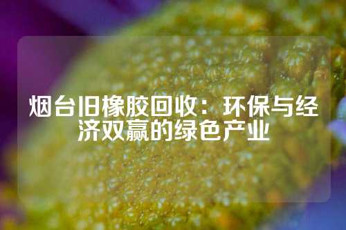 烟台旧橡胶回收：环保与经济双赢的绿色产业