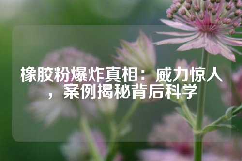 橡胶粉爆炸真相：威力惊人，案例揭秘背后科学