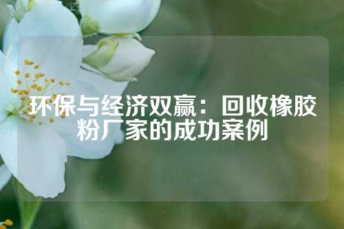 环保与经济双赢：回收橡胶粉厂家的成功案例